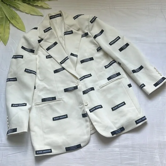 40 Crew White Lead Blazer Jacket - Picture 7 of 15